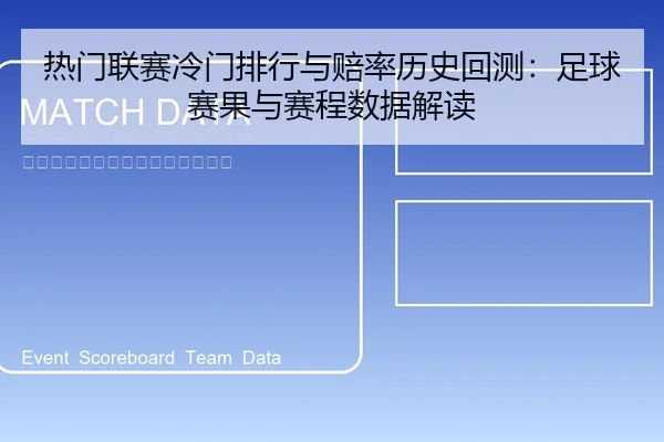 热门联赛冷门排行与赔率历史回测：足球赛果与赛程数据解读